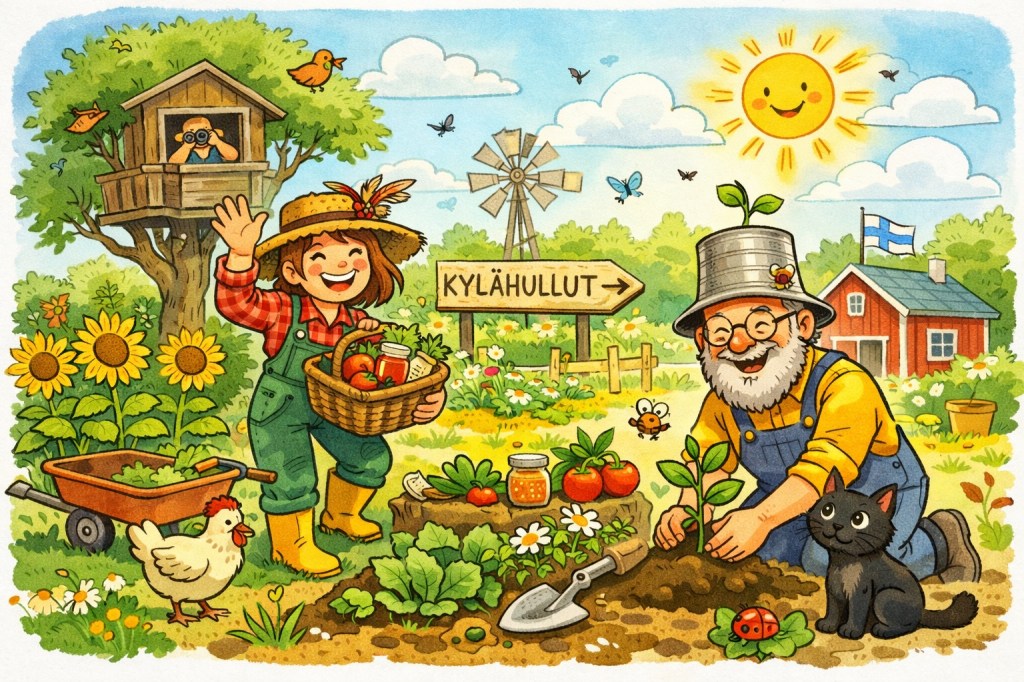 Kylähuyllut viljelevät omat porkkanat