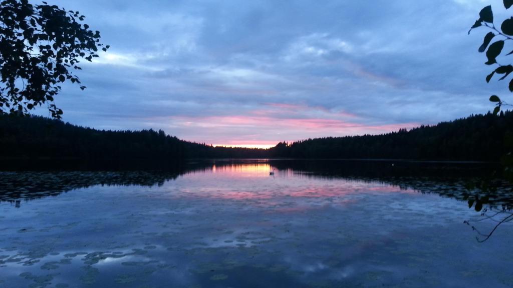 aurinko nousee meren rannalla